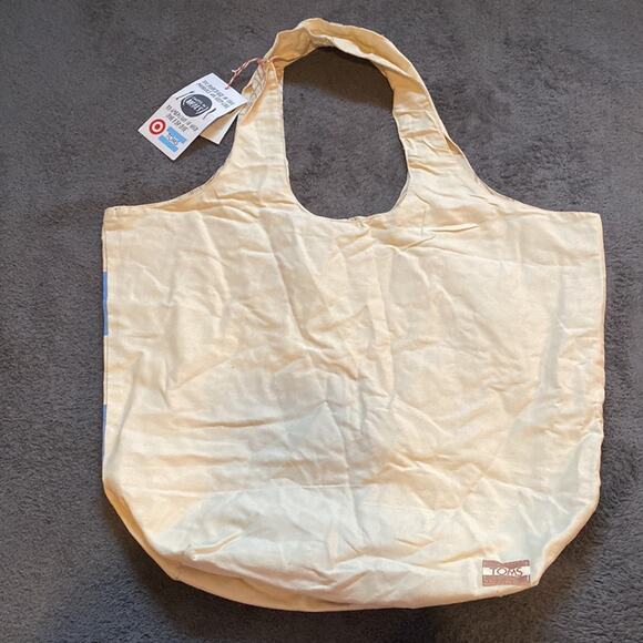 Toms Rainbow Polka Dot on Navy Blue One for One Slip-Ons w/NEW Tote Bag - Picture 10 of 11